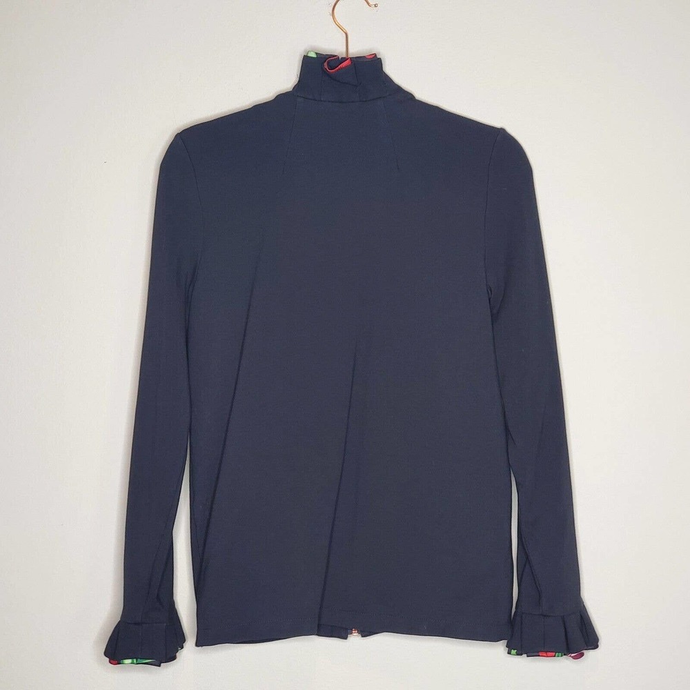 Soft Surroundings Philomena Ruffle Jacket Black Floral size XS - Picture 8 of 11